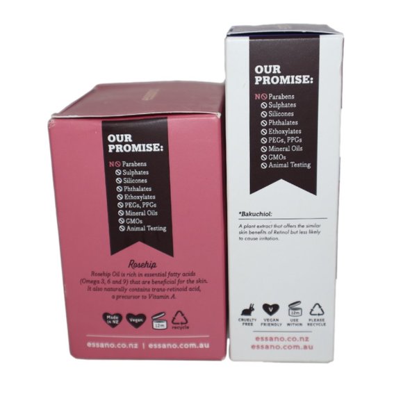 Essano Wrinkle Rescue Retinol Atlernative Serum & Rosehip Facial Moisturizer - Picture 8 of 11